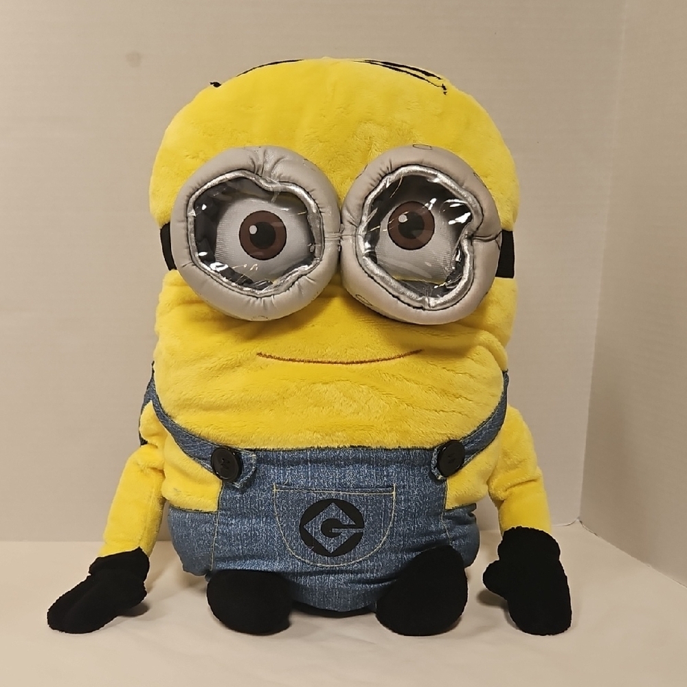 Minion Pillow Plushie Stuffed Animal w Goggles Despicable Me 15"